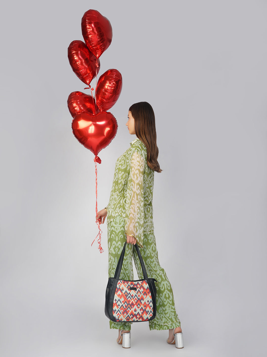 NiceG Red Circuit Tote Bags For Women & Girls